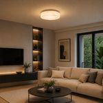 Plafón de Techo LED Decorativo Marmoleado Blanco Luz CCT Ajustable 27W 285 mm
