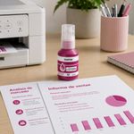 Tinta Brother BTD100M Original 48.8 ml para Impresora T230 Color Magenta