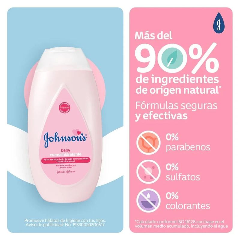 Crema Líquida Johnson’s Baby Original Hidratante con Glicerina Vegetal 100 mL
