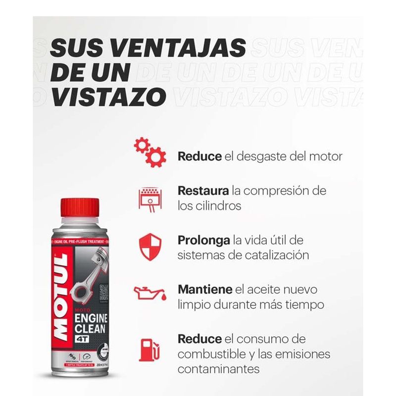 Limpiador Interno para Motor de Motocicleta de 200 mL