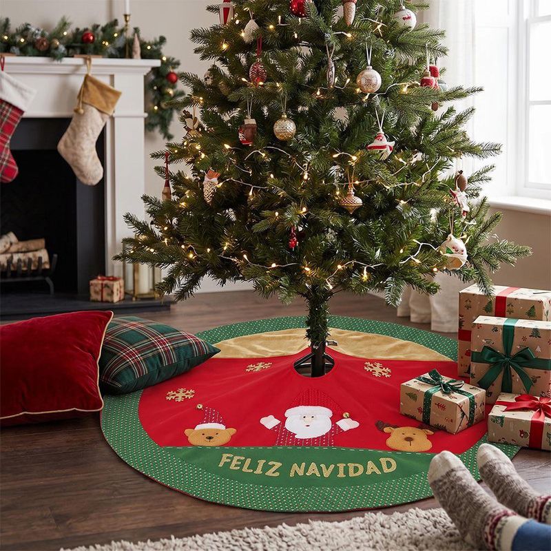Falda para Árbol de Navidad con Santa Claus 101.5 cm