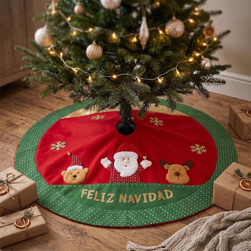 Falda para Árbol de Navidad con Santa Claus 101.5 cm