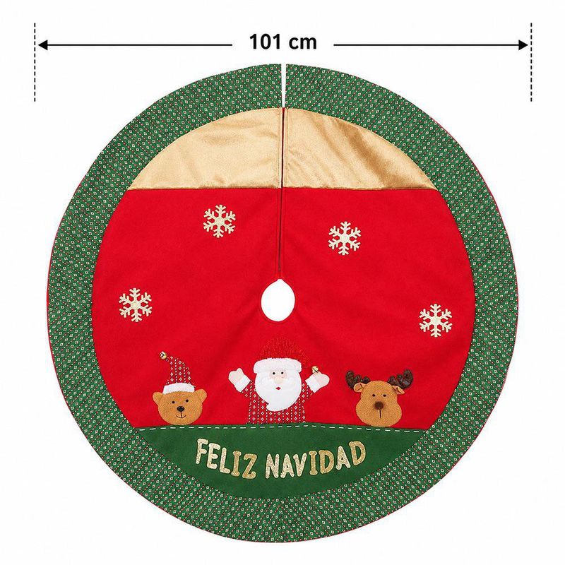 Falda para Árbol de Navidad con Santa Claus 101.5 cm