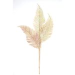 Rama Decorativa Dorada con Hojas Brillantes 43 cm