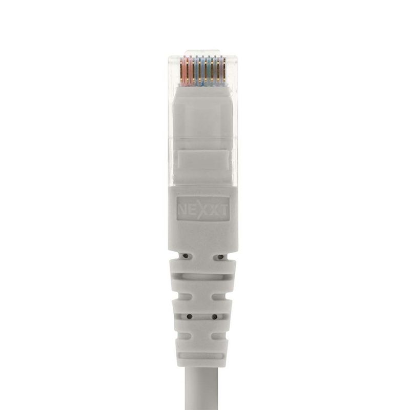 Cable de Red Patch Cord Cat6 con Conectores RJ45 de 0.9 Metros Gris