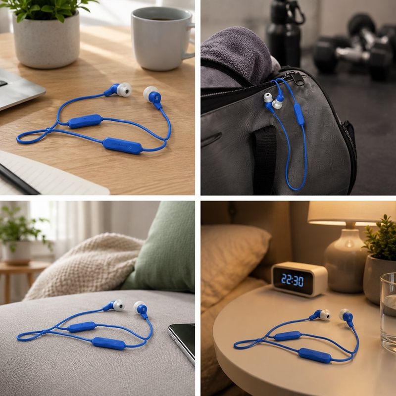 Audífonos Deportivos Inalámbricos Endurance Run 3 con Bluetooth en Color Azul