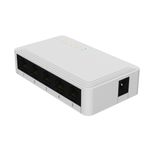 Switch de Escritorio con 5 Puertos Ethernet de Alta Velocidad en Color Blanco