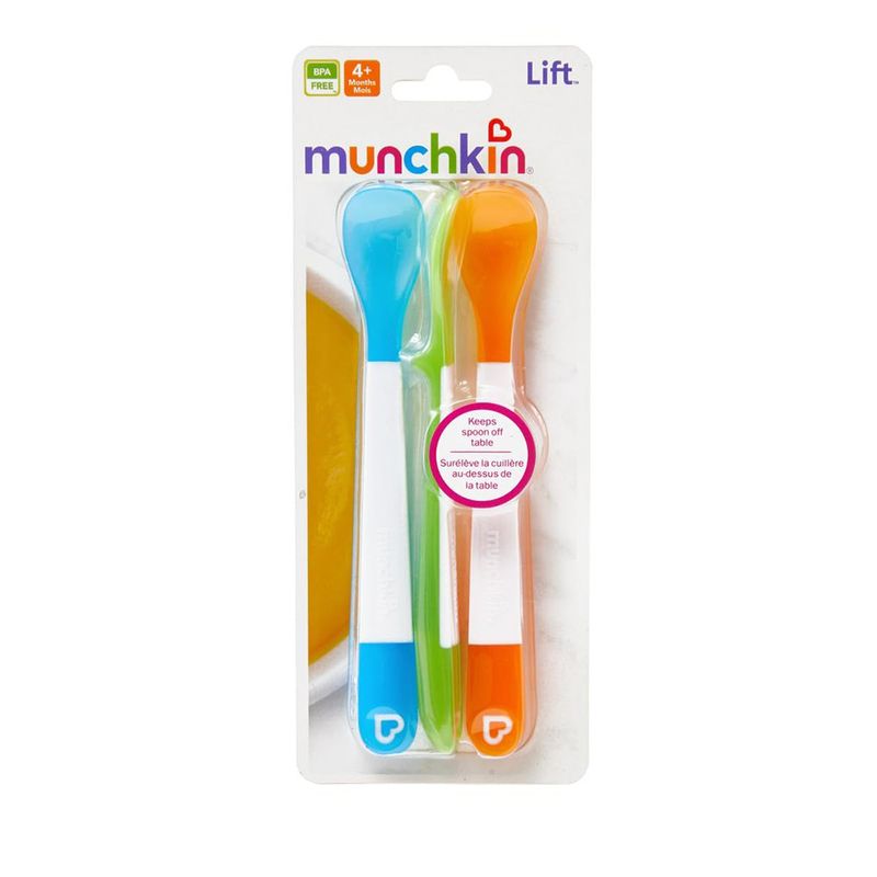 Cucharas Lift para Bebé Diseño Traslúcido 3 Piezas Colores Surtidos