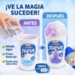 Nieve Mágica Color Azul, Blanco y Violeta 15 g