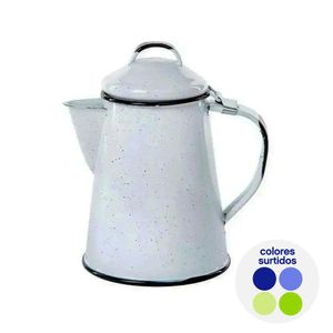 Cafetera de Peltre Brillante 600 Ml Colores Surtidos