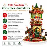 Villa Navideña Christmas Countdown con Luces, Sonidos y Movimiento