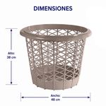 Canasta para Ropa 41 L Color Marfil