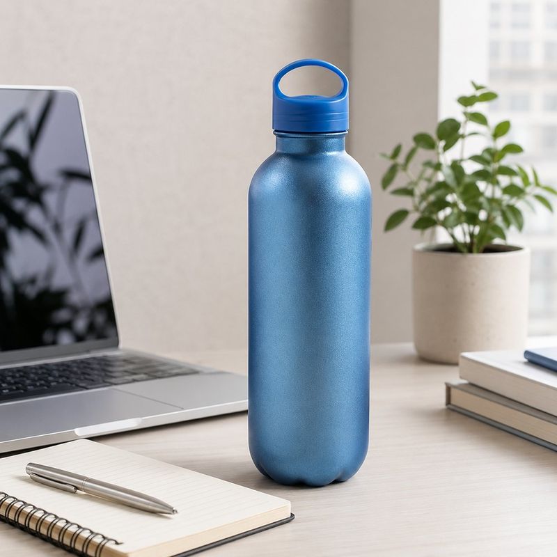 Pachón de 600 ml Diseño Metálico Color Azul