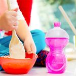 Vaso con Boquilla a Prueba de Mordidas Click Lock 9 Oz Color Rosado