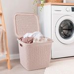Canasta con Tapadera 15 L 30 x 30 cm Color Beige