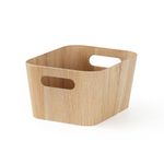 Caja Organizadora con Agarradores Acabado Natural 23 x 30.5 x 15.2 cm