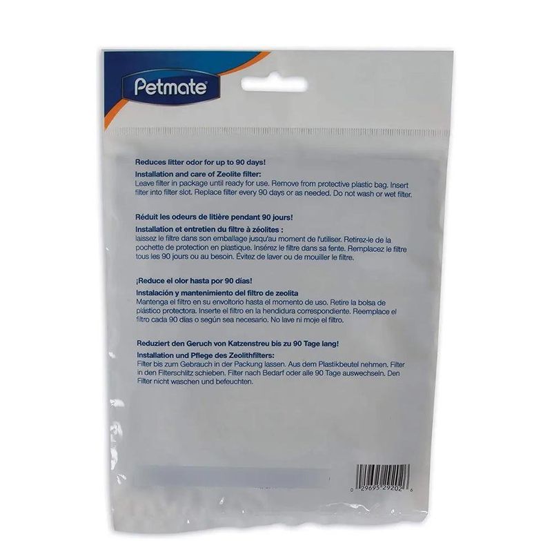 Filtro para Arenero de Gato Petmate Control de Olores hasta 90 Días