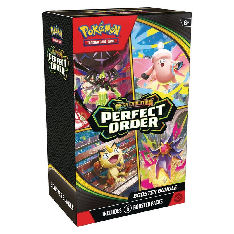 Set de Pokémon TCG Mega Evolution Perfect Order de 6 Sobres en Ingles - Diseños Surtidos