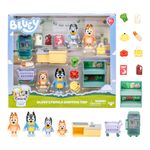 Set de Bluey Viaje Familiar al Supermercado Con Figuras y Accesorios
