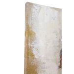 Cuadro en Canvas Mujer Elegante de Espalda 80 x 120 cm Color Beige y Blanco