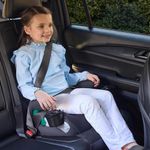 Silla Booster sin Respaldo con Conectores LATCH y Portavasos Color Negro