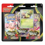 Set de Pokémon TCG Mega Evolution Perfect Order con 3 Sobres y Carta Promocional en Ingles - Diseños Surtidos