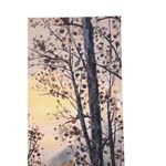 Cuadro en Canvas Paisaje con Lago y Árboles 90 x 120 cm Color Naranja y Beige