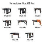Juego de Brocas y Cinceles SDS Plus para Concreto y Ladrillo en Estuche, 15 Piezas