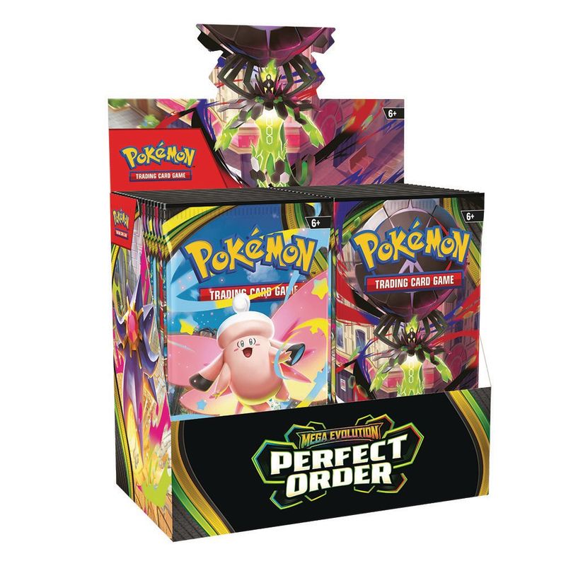 Sobres de Pokémon TCG Mega Evolution Perfect Order de 10 Cartas en Español - Diseños Surtidos