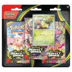 Set de Pokémon TCG Mega Evolution Perfect Order con 3 Sobres y Carta Promocional en Español - Diseños Surtidos