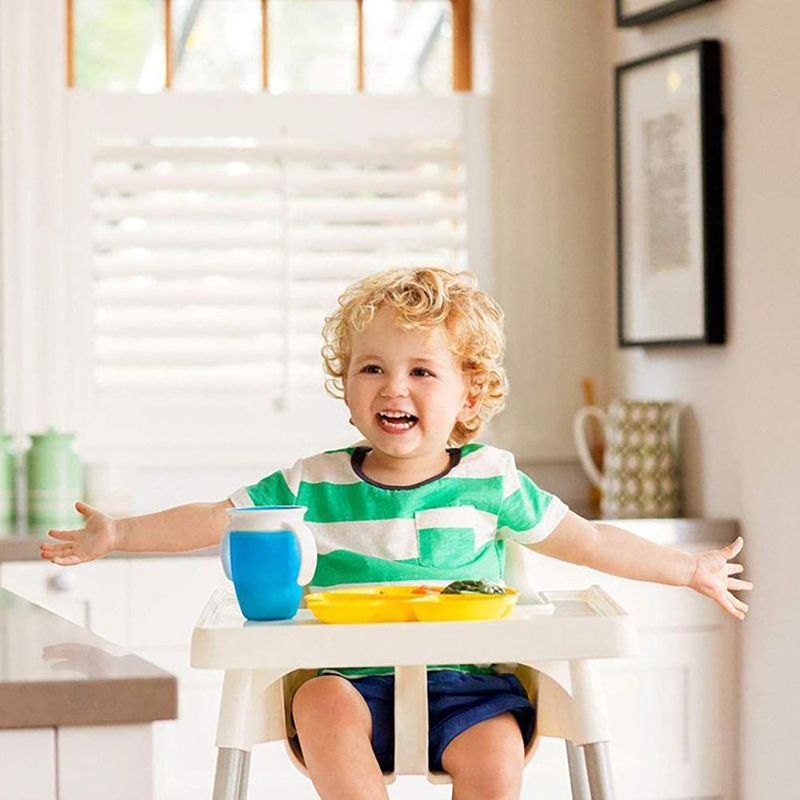 Vaso EntrenadorMiracle 360° con Asas y Tapa Color Azul 7 oz