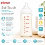 Pacha SoftTouch Boca Ancha 8 oz con Tetina de Silicona Flujo Medio