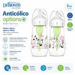 Set de 2 Pachas Anticólico Options+ con Boca Ancha de 5 oz Diseño Bosque
