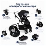 Travel System Willow Brook Onyx 4 Modos con Portabebé, Base y Canasta Grande