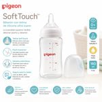 Pacha SoftTouch Boca Ancha de 5 oz con Tetina de Silicona de Flujo Lento
