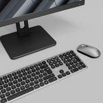 Combo Teclado y Mouse Linkey Duo Bluetooth Recargable con DPI Ajustable Gris
