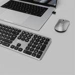 Combo Teclado y Mouse Linkey Duo Bluetooth Recargable con DPI Ajustable Gris