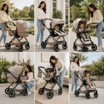 Travel System 6 en 1 con Porta Bebes Color Teca