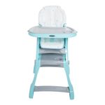 Silla Alta 2 en 1 Convertible a Escritorio con Charola Ajustable de 105 cm Celeste