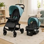 Travel System 4 en 1 Verb Click Connect Azul con Autoasiento SnugRide Lite