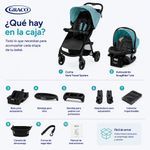 Travel System 4 en 1 Verb Click Connect Azul con Autoasiento SnugRide Lite