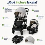 Travel System Modes Element LX Lynwood 3 en 1 con Portabebé y Asiento Reversible