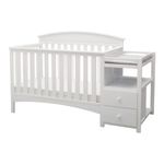 Cuna Abby con Cambiador y Compartimentos de 175 x 80 x 105 cm Color Blanco