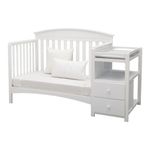 Cuna Abby con Cambiador y Compartimentos de 175 x 80 x 105 cm Color Blanco