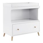 Librera Essex con Gavetas y Repisa de 90 x 45 x 95 cm Color Blanco