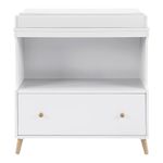 Librera Essex con Gavetas y Repisa de 90 x 45 x 95 cm Color Blanco