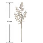 Rama Decorativa Eucalipto Blanco Perleado 61 cm