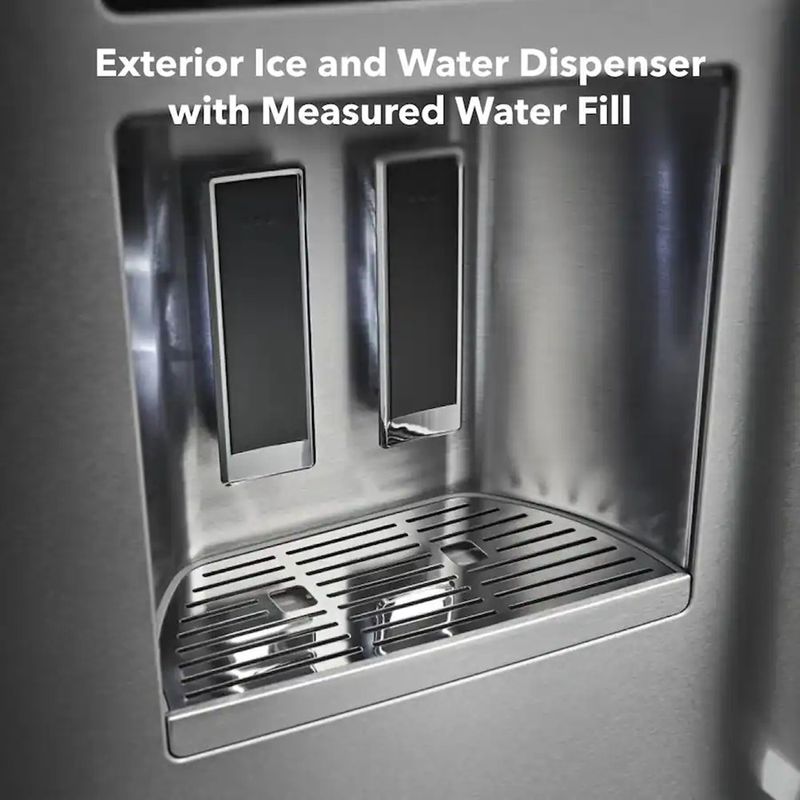 Refrigerador French Door KitchenAid 30 Pies³ Acero Inoxidable con Dispensador Externo