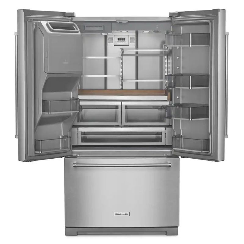 Refrigerador French Door KitchenAid 30 Pies³ Acero Inoxidable con Dispensador Externo