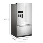 Refrigerador French Door KitchenAid 30 Pies³ Acero Inoxidable con Dispensador Externo